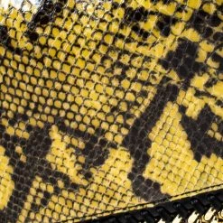 Stella McCartney Yellow/Black Python Faux Leather Falabella Flap Shoulder Bag For Women -Stella McCartney Sales luxury women stella mccartney used handbags p227299 009