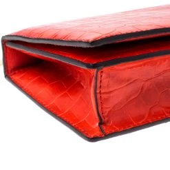 Stella McCartney Orange Embossed Crocodile Leather Clutch For Women 22 Stella McCartney Orange Embossed Crocodile Leather Clutch For Women -Stella McCartney Sales luxury women stella mccartney used handbags p230315 003
