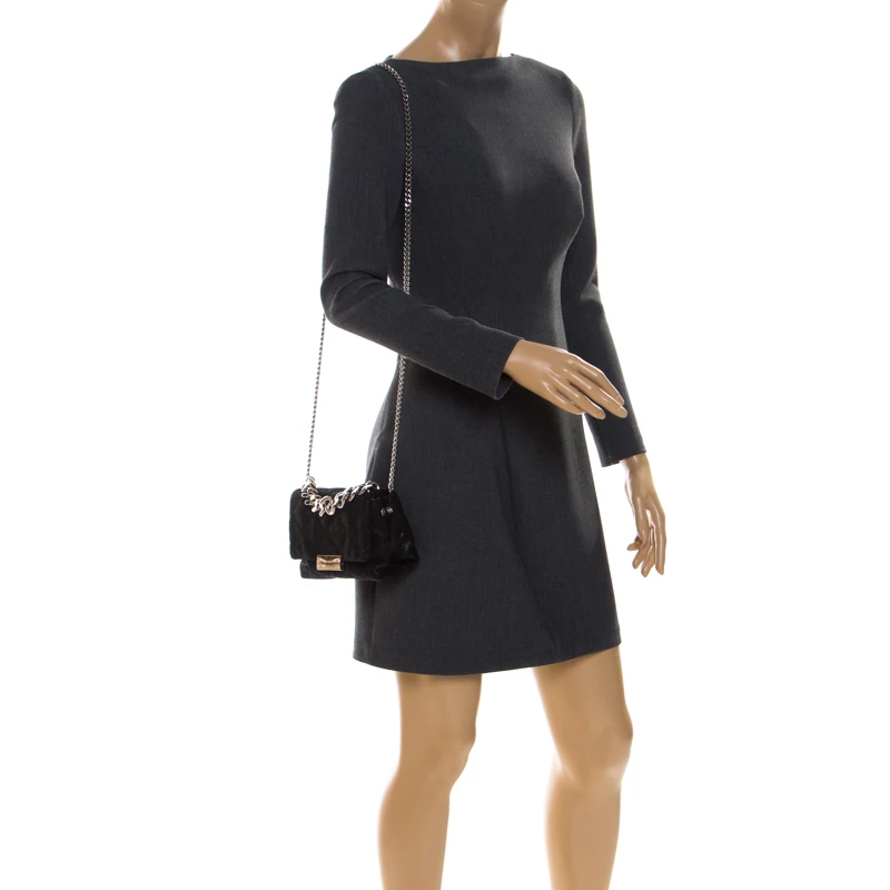 Stella McCartney Black Faux Leather Mini Beckett Shoulder Bag For Women 4 Stella McCartney Black Faux Leather Mini Beckett Shoulder Bag For Women - Image 2