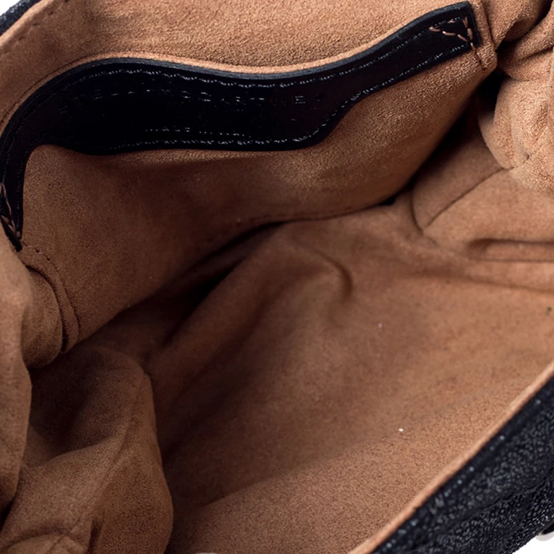 Stella McCartney Black Faux Leather Mini Beckett Shoulder Bag For Women 9 Stella McCartney Black Faux Leather Mini Beckett Shoulder Bag For Women - Image 7