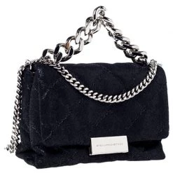 Stella McCartney Black Faux Leather Mini Beckett Shoulder Bag For Women 15 Stella McCartney Black Faux Leather Mini Beckett Shoulder Bag For Women -Stella McCartney Sales luxury women stella mccartney used handbags p235274 012