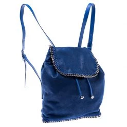 Stella McCartney Blue Faux Leather Falabella Shaggy Backpack For Women -Stella McCartney Sales luxury women stella mccartney used handbags p238058 001