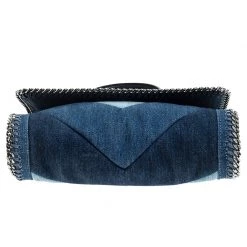Stella McCartney Blue Eco Denim Falabella Shoulder Bag For Women -Stella McCartney Sales luxury women stella mccartney used handbags p238943 002