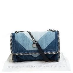 Stella McCartney Blue Eco Denim Falabella Shoulder Bag For Women -Stella McCartney Sales luxury women stella mccartney used handbags p238943 005
