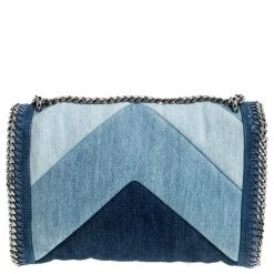 Stella McCartney Blue Eco Denim Falabella Shoulder Bag For Women -Stella McCartney Sales luxury women stella mccartney used handbags p238943 007