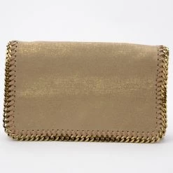 Stella McCartney Gold Falabella Shaggy Deer Crossbody Bag For Women