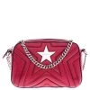 Stella McCartney Red Leather Stella Star Crossbody Bag For Women -Stella McCartney Sales luxury women stella mccartney used handbags p243003 010