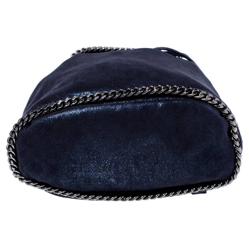Stella McCartney Midnight Blue Faux Leather Falabella Backpack For Women 8 Stella McCartney Midnight Blue Faux Leather Falabella Backpack For Women - Image 6