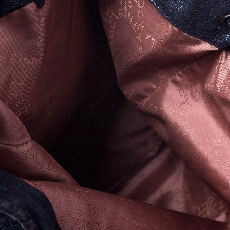 Stella McCartney Midnight Blue Faux Leather Falabella Backpack For Women 9 Stella McCartney Midnight Blue Faux Leather Falabella Backpack For Women - Image 7