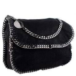 Stella McCartney Black Faux Leather Falabella Shaggy Deer Shoulder Bag For Women 15 Stella McCartney Black Faux Leather Falabella Shaggy Deer Shoulder Bag For Women -Stella McCartney Sales luxury women stella mccartney used handbags p245574 001