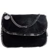 Stella McCartney Black Faux Leather Falabella Shaggy Deer Shoulder Bag For Women -Stella McCartney Sales luxury women stella mccartney used handbags p245574 008