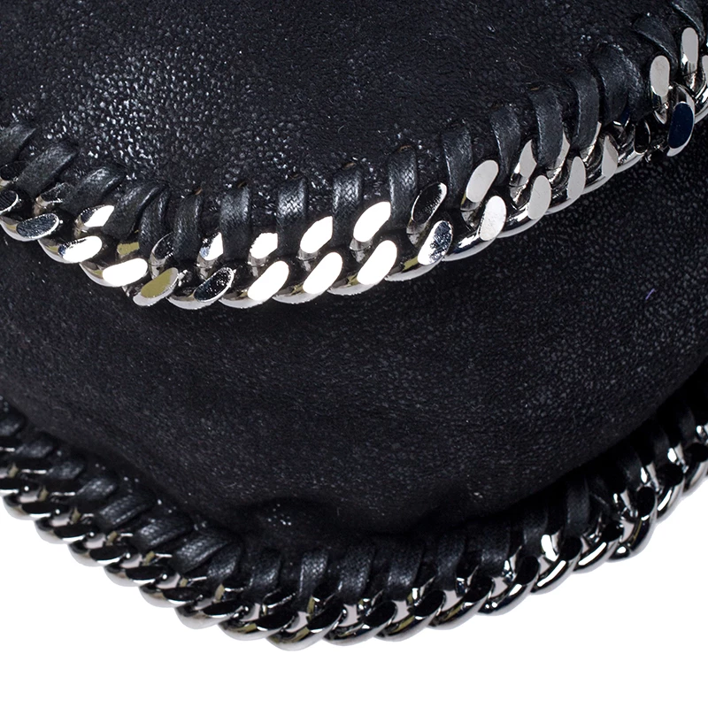 Stella McCartney Black Faux Leather Falabella Shaggy Deer Shoulder Bag For Women 13 Stella McCartney Black Faux Leather Falabella Shaggy Deer Shoulder Bag For Women - Image 11