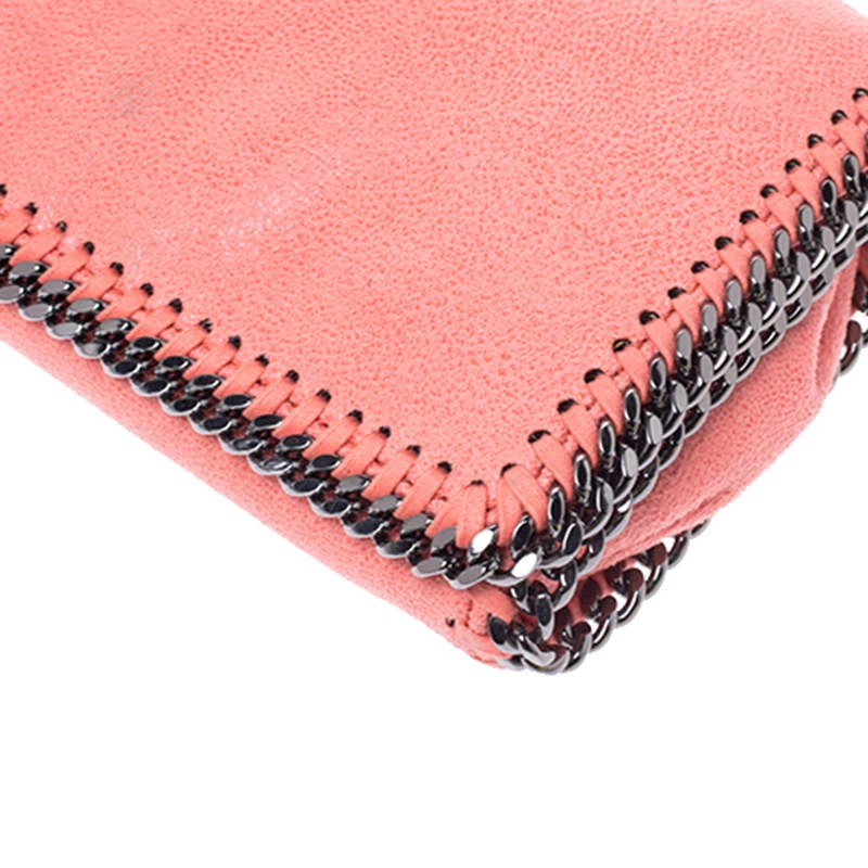 Stella McCartney Coral Faux Leather Falabella Flap Shoulder Bag For Women 14 Stella McCartney Coral Faux Leather Falabella Flap Shoulder Bag For Women - Image 12