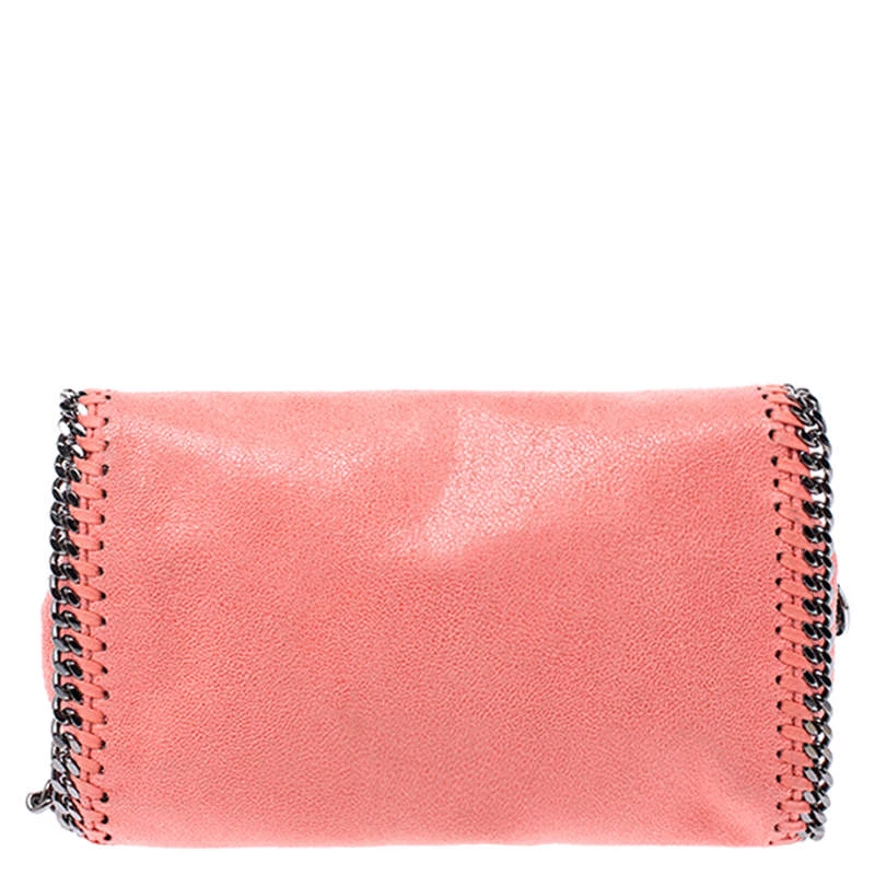 Stella McCartney Coral Faux Leather Falabella Flap Shoulder Bag For Women 6 Stella McCartney Coral Faux Leather Falabella Flap Shoulder Bag For Women - Image 4