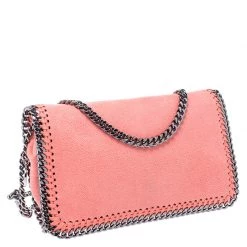 Stella McCartney Coral Faux Leather Falabella Flap Shoulder Bag For Women 16 Stella McCartney Coral Faux Leather Falabella Flap Shoulder Bag For Women -Stella McCartney Sales luxury women stella mccartney used handbags p246629 008
