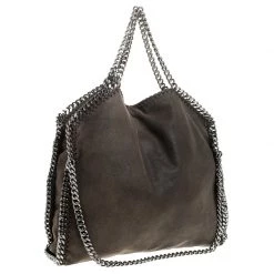 Stella McCartney Brown Faux Leather Small Falabella Tote For Women -Stella McCartney Sales luxury women stella mccartney used handbags p246749 003
