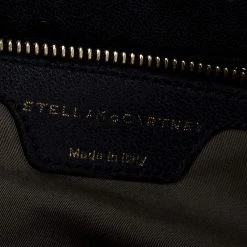 Stella McCartney Grey Faux Leather Bordered Shoulder Bag For Women 20 Stella McCartney Grey Faux Leather Bordered Shoulder Bag For Women -Stella McCartney Sales luxury women stella mccartney used handbags p249802 003