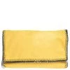 Stella McCartney Yellow Faux Leather Falabella Flap Clutch For Women -Stella McCartney Sales luxury women stella mccartney used handbags p250316 011