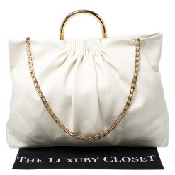 Stella McCartney Off White Leather Top Handle Bag For Women 25 Stella McCartney Off White Leather Top Handle Bag For Women -Stella McCartney Sales luxury women stella mccartney used handbags p251332 009