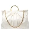 Stella McCartney Off White Leather Top Handle Bag For Women -Stella McCartney Sales luxury women stella mccartney used handbags p251332 011