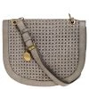 Stella McCartney Grey Woven Leather Alexa Flap Shoulder Bag For Women -Stella McCartney Sales luxury women stella mccartney used handbags p252416 001