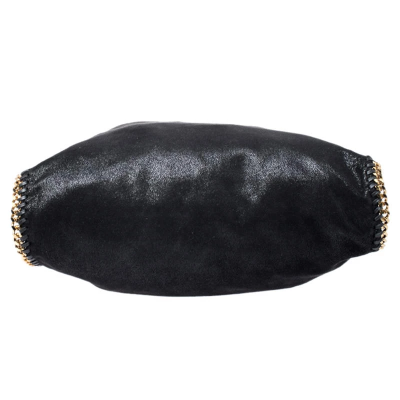Stella McCartney Black Faux Leather Large Falabella Tote For Women 8 Stella McCartney Black Faux Leather Large Falabella Tote For Women - Image 6