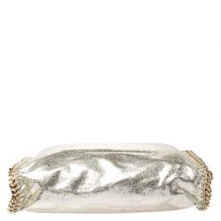 Stella McCartney Metallic Light Yellow Faux Crackle Leather Falabella Tote For Women 18 Stella McCartney Metallic Light Yellow Faux Crackle Leather Falabella Tote For Women -Stella McCartney Sales luxury women stella mccartney used handbags p253910 012