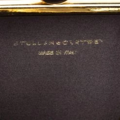 Stella McCartney Pink/Black Faux Python Leather Lucia Clutch For Women -Stella McCartney Sales luxury women stella mccartney used handbags p259015 011