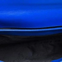 Stella McCartney Blue Faux Croc Leather Oversized Flap Clutch For Women -Stella McCartney Sales luxury women stella mccartney used handbags p259506 012