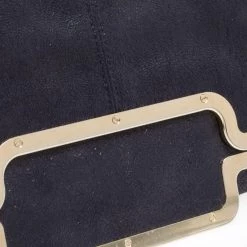 Stella McCartney Black Faux Leather Foldover Clutch For Women -Stella McCartney Sales luxury women stella mccartney used handbags p260624 008