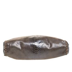 Stella McCartney Metallic Grey Python Faux Leather Small Falabella Tote For Women -Stella McCartney Sales luxury women stella mccartney used handbags p260947 005