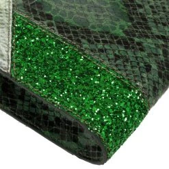 Stella McCartney Loretta 'Waverly' Exotic Skins Patchwork Green Clutch For Women -Stella McCartney Sales luxury women stella mccartney used handbags p26136 012