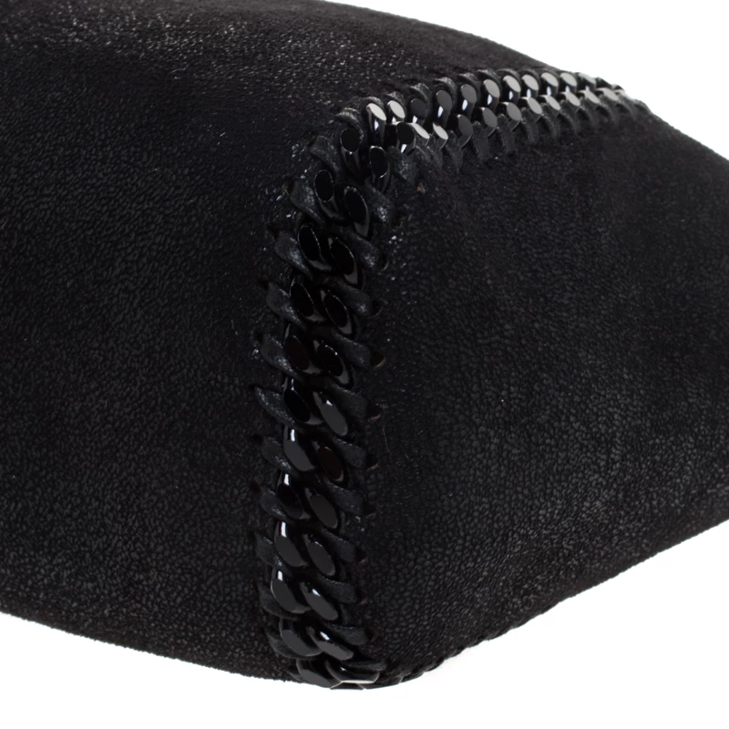 Stella McCartney Black/Brown Faux Leather Mini Fallabella Reversible Tote For Women 13 Stella McCartney Black/Brown Faux Leather Mini Fallabella Reversible Tote For Women - Image 11