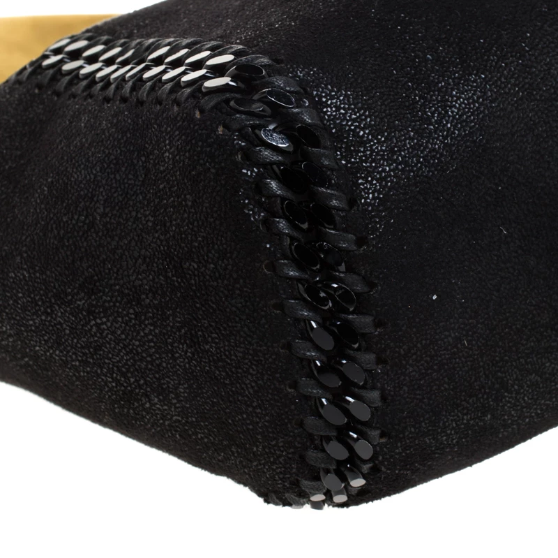 Stella McCartney Black/Brown Faux Leather Mini Fallabella Reversible Tote For Women 12 Stella McCartney Black/Brown Faux Leather Mini Fallabella Reversible Tote For Women - Image 10