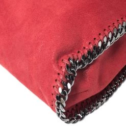 Stella McCartney Red Faux Leather Small Falabella Tote For Women -Stella McCartney Sales luxury women stella mccartney used handbags p262575 008
