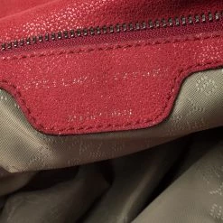 Stella McCartney Red Faux Leather Small Falabella Tote For Women -Stella McCartney Sales luxury women stella mccartney used handbags p262575 011