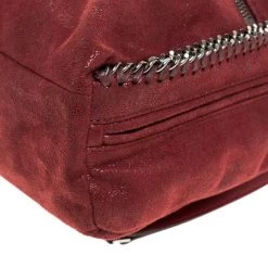 Stella McCartney Burgundy Faux Leather Falabella Backpack For Women 23 Stella McCartney Burgundy Faux Leather Falabella Backpack For Women -Stella McCartney Sales luxury women stella mccartney used handbags p266050 002