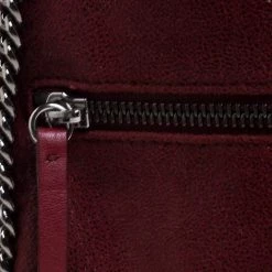 Stella McCartney Burgundy Faux Leather Falabella Backpack For Women 17 Stella McCartney Burgundy Faux Leather Falabella Backpack For Women -Stella McCartney Sales luxury women stella mccartney used handbags p266050 010