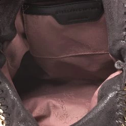 Stella McCartney Dark Brown Faux Leather Mini Falabella Tote For Women -Stella McCartney Sales luxury women stella mccartney used handbags p267403 002