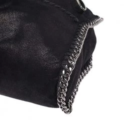 Stella McCartney Black Faux Leather Small Falabella Zipper Tote For Women -Stella McCartney Sales luxury women stella mccartney used handbags p270348 007