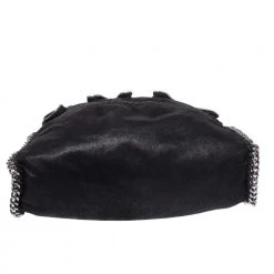 Stella McCartney Black Faux Leather Small Falabella Zipper Tote For Women -Stella McCartney Sales luxury women stella mccartney used handbags p270348 009