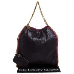 Stella McCartney Purple Faux Leather Falabella Shoulder Bag For Women -Stella McCartney Sales luxury women stella mccartney used handbags p272978 001