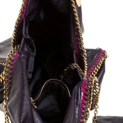 Stella McCartney Purple Faux Leather Falabella Shoulder Bag For Women -Stella McCartney Sales luxury women stella mccartney used handbags p272978 002