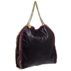 Stella McCartney Purple Faux Leather Falabella Shoulder Bag For Women -Stella McCartney Sales luxury women stella mccartney used handbags p272978 009