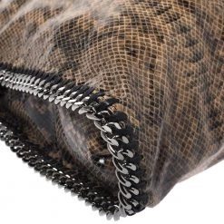Stella McCartney Beige Faux Python Embossed Leather Falabella Tote For Women -Stella McCartney Sales luxury women stella mccartney used handbags p276488 006