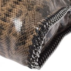 Stella McCartney Beige Faux Python Embossed Leather Falabella Tote For Women -Stella McCartney Sales luxury women stella mccartney used handbags p276488 007