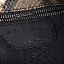 Stella McCartney Beige Faux Python Embossed Leather Falabella Tote For Women -Stella McCartney Sales luxury women stella mccartney used handbags p276488 009