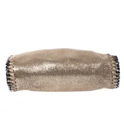Stella McCartney Metallic Beige Faux Leather Mini Falabella Shoulder Bag For Women -Stella McCartney Sales luxury women stella mccartney used handbags p277460 009