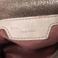 Stella McCartney Metallic Beige Faux Leather Mini Falabella Shoulder Bag For Women -Stella McCartney Sales luxury women stella mccartney used handbags p277460 011