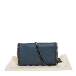 Stella McCartney Blue Faux Leather Falabella Flap Shoulder Bag For Women -Stella McCartney Sales luxury women stella mccartney used handbags p279924 001